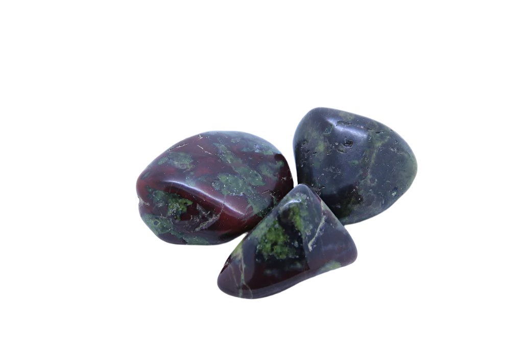 Deep green and red mix of colours - made predominantly of Quartz minerals - Chalcedony with iron