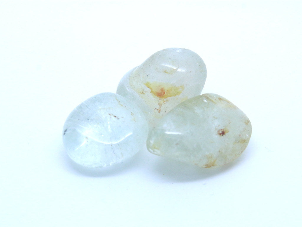 One of the hardest natural materials - clear, yellow or blue silicate mineral of aluminium and fluorine