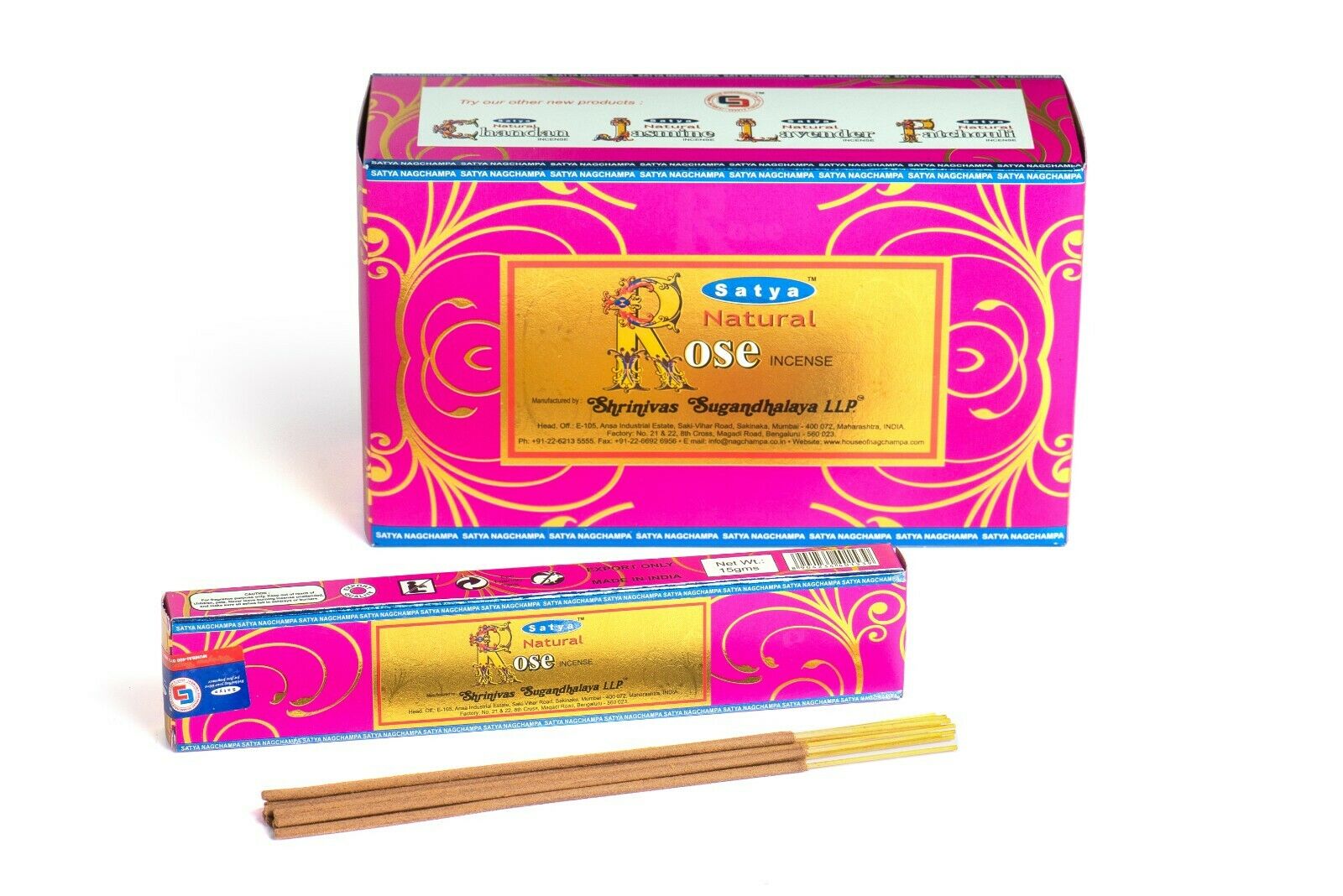 Satya Incense Sticks Choice of 82
