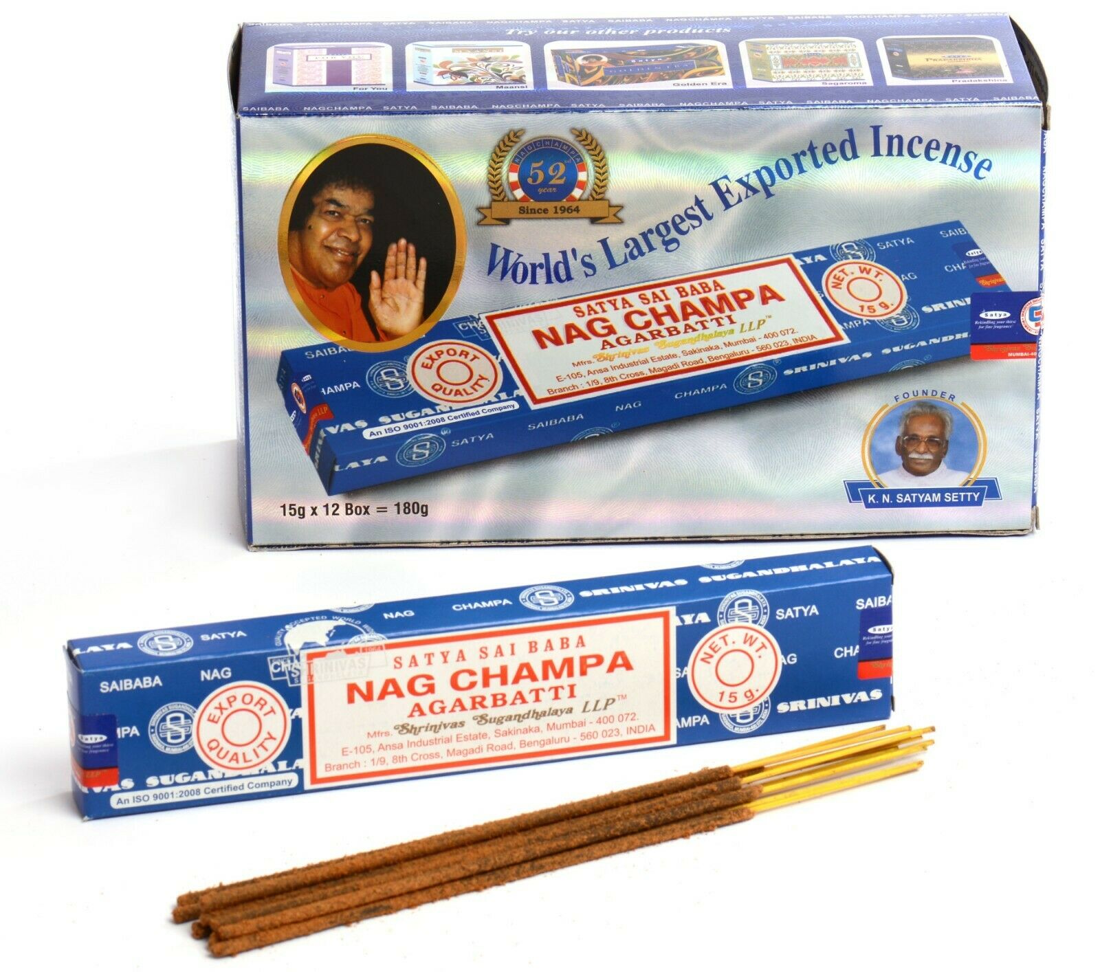 Satya Incense Sticks Choice of 82