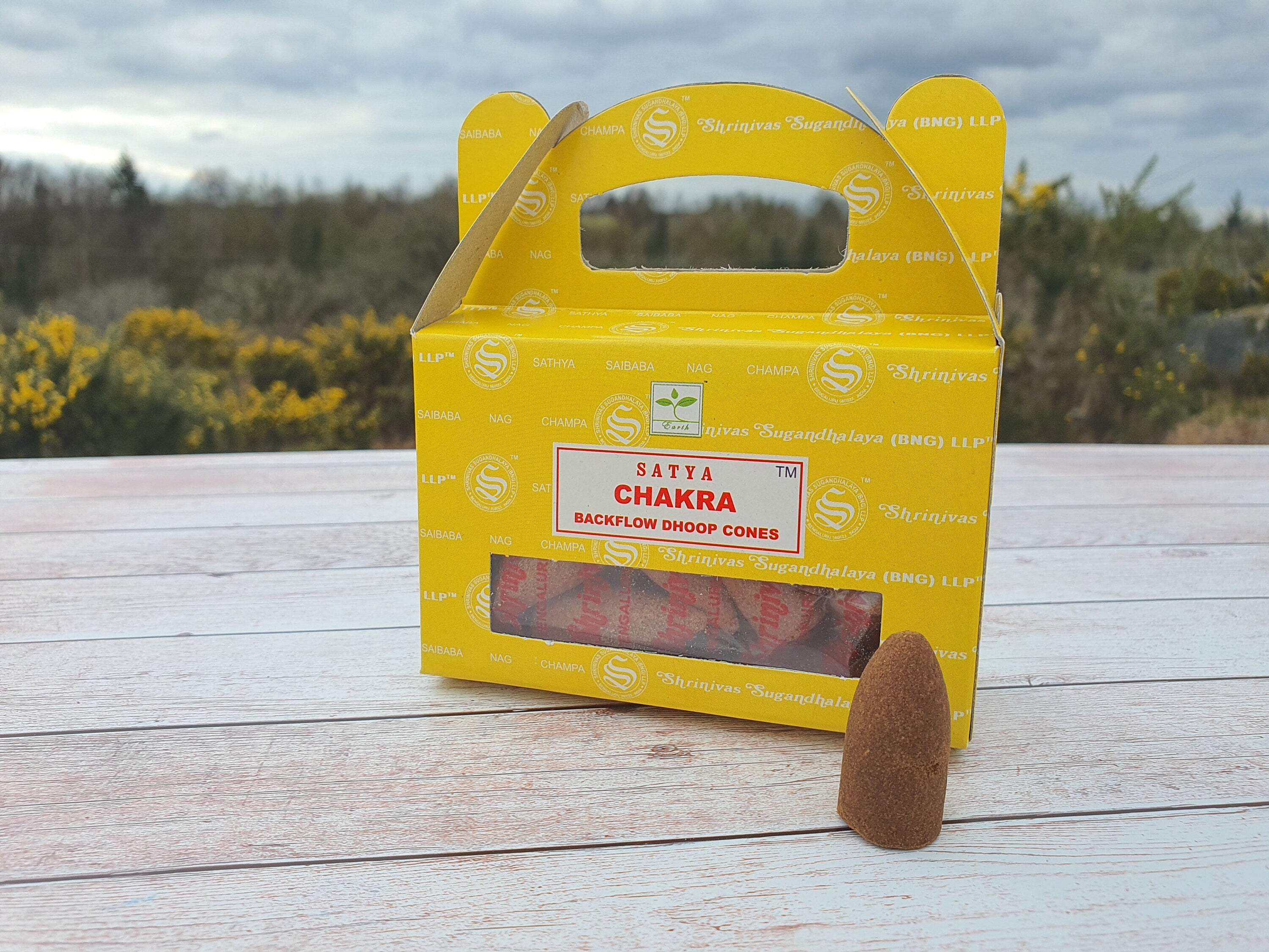 Chakra Incense - Backflow Cones Satya Dhoop Cones (24 pack)