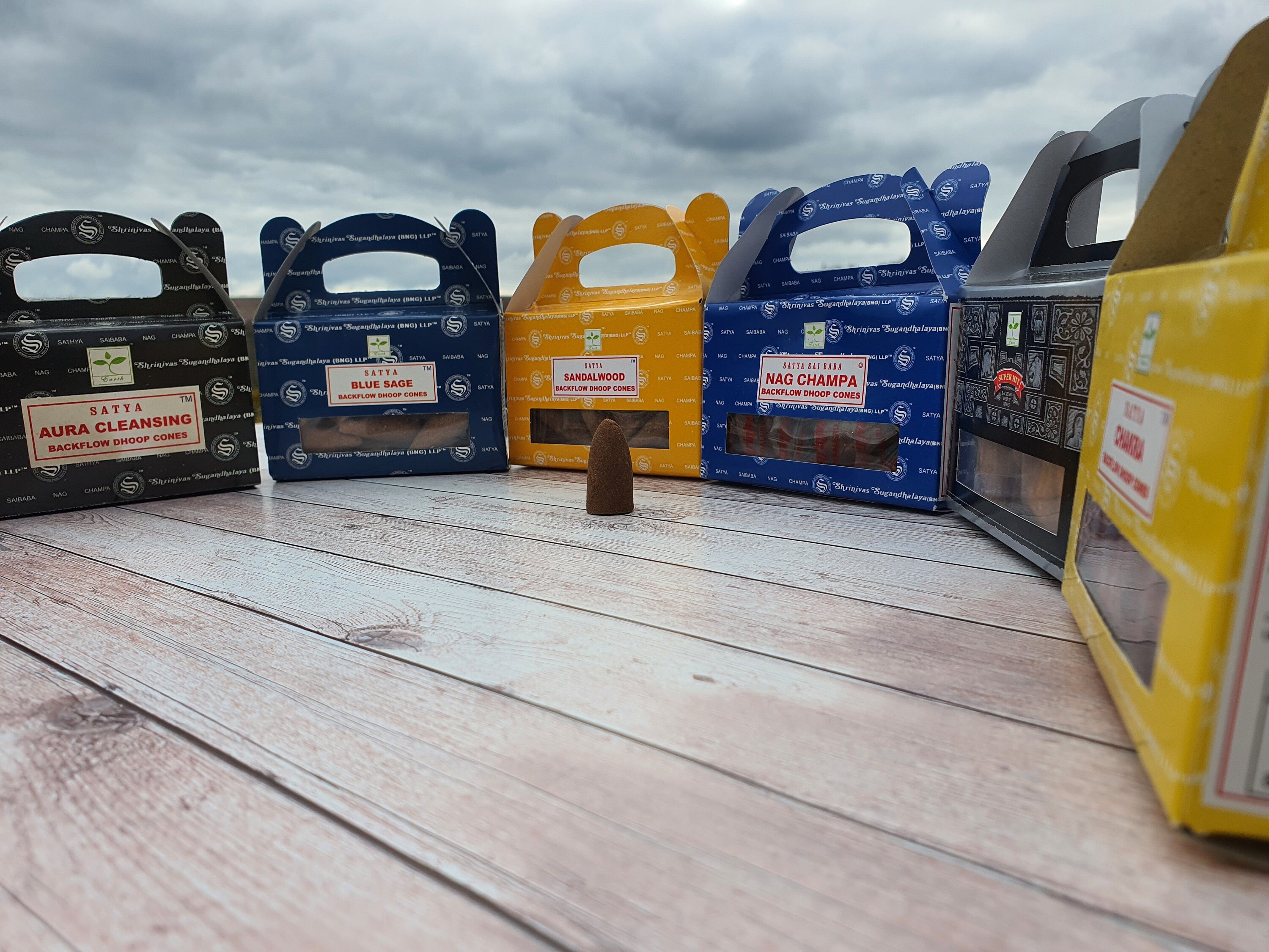 Chakra Incense - Backflow Cones Satya Dhoop Cones (24 pack)