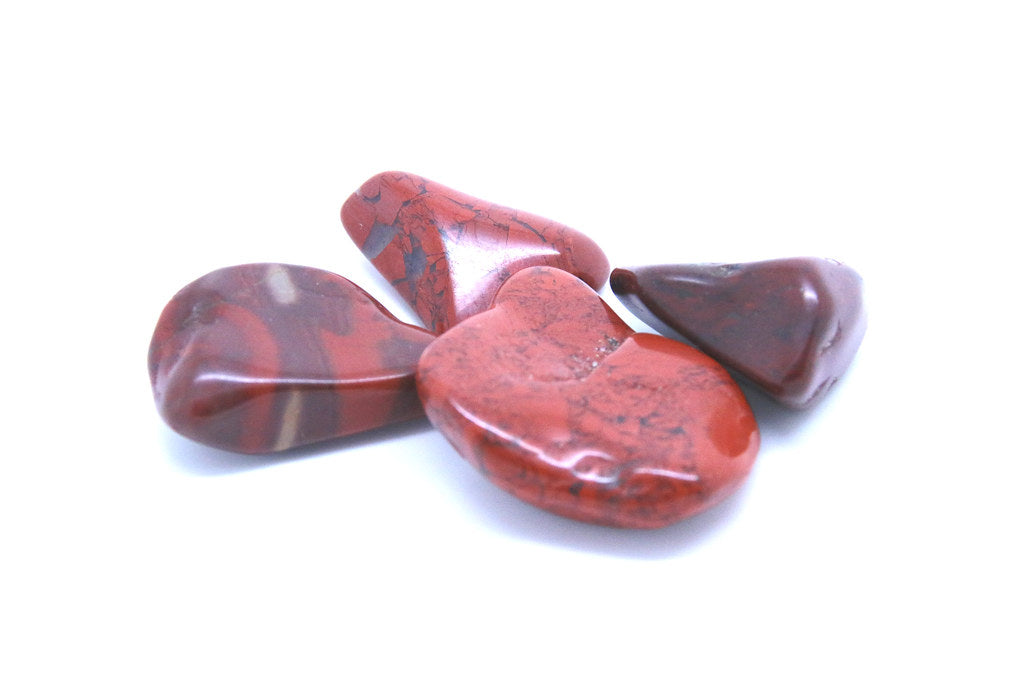 Mixture of red jasper, black and clear colours - The colour and pattern resembles dancing flames.