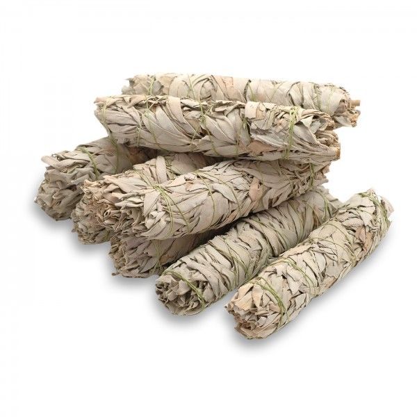 Craftmoor.com White Sage Smudge Stick 4" Wand (4L)