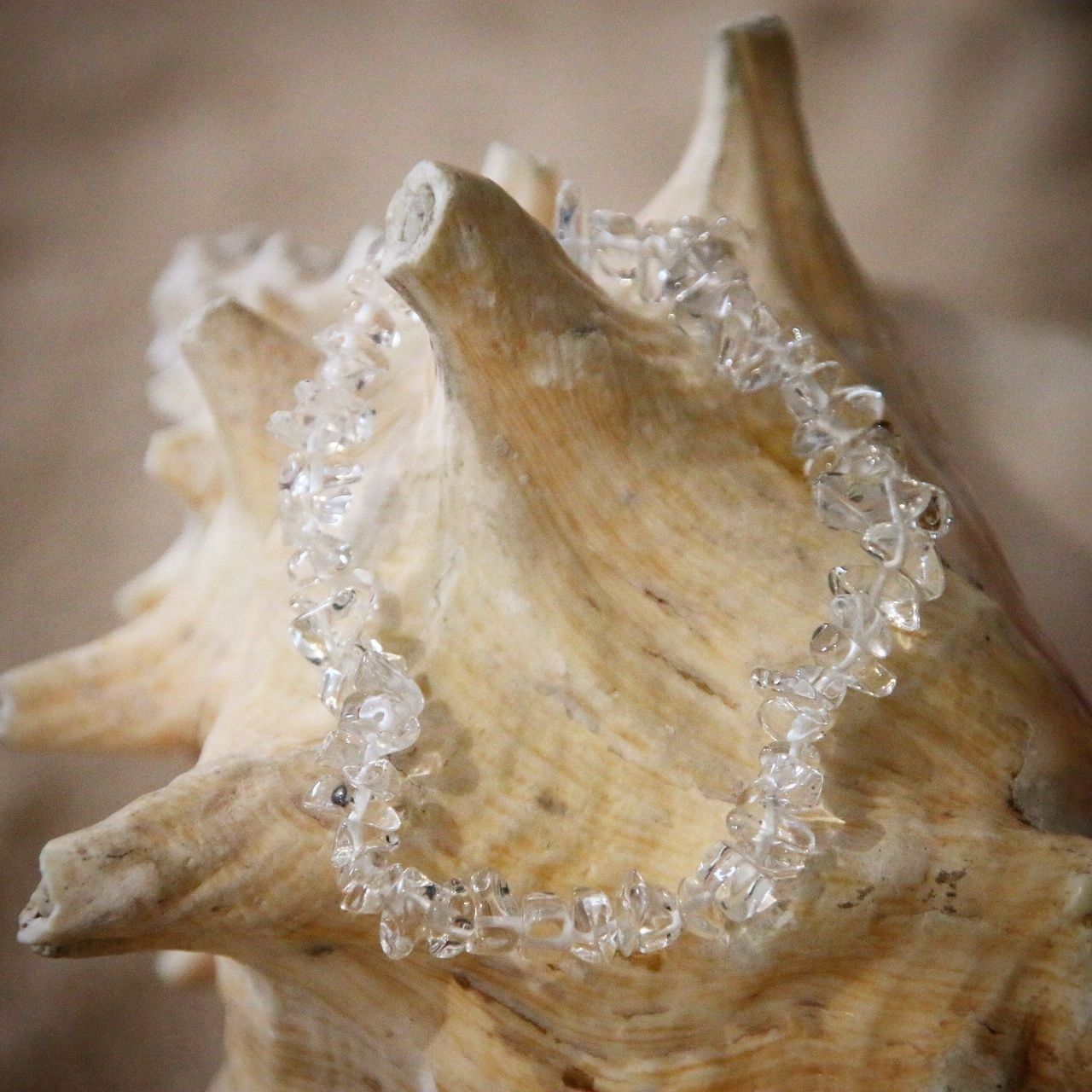 Quartz Crystal Chip Gem Bracelet