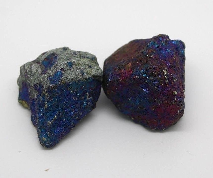 6 x Peacock Ore - Chalcopyrite