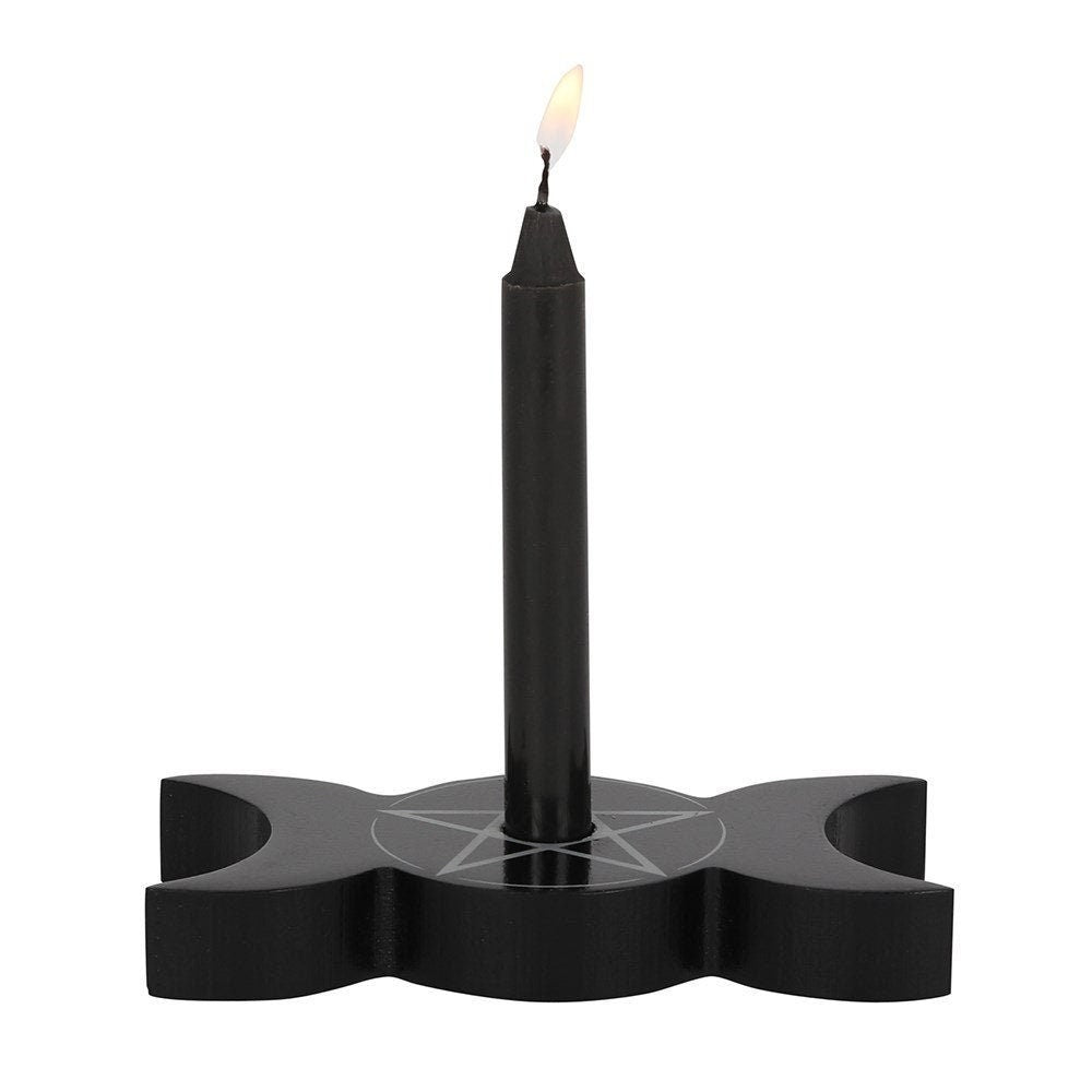 Triple Moon Spell Candle Holder