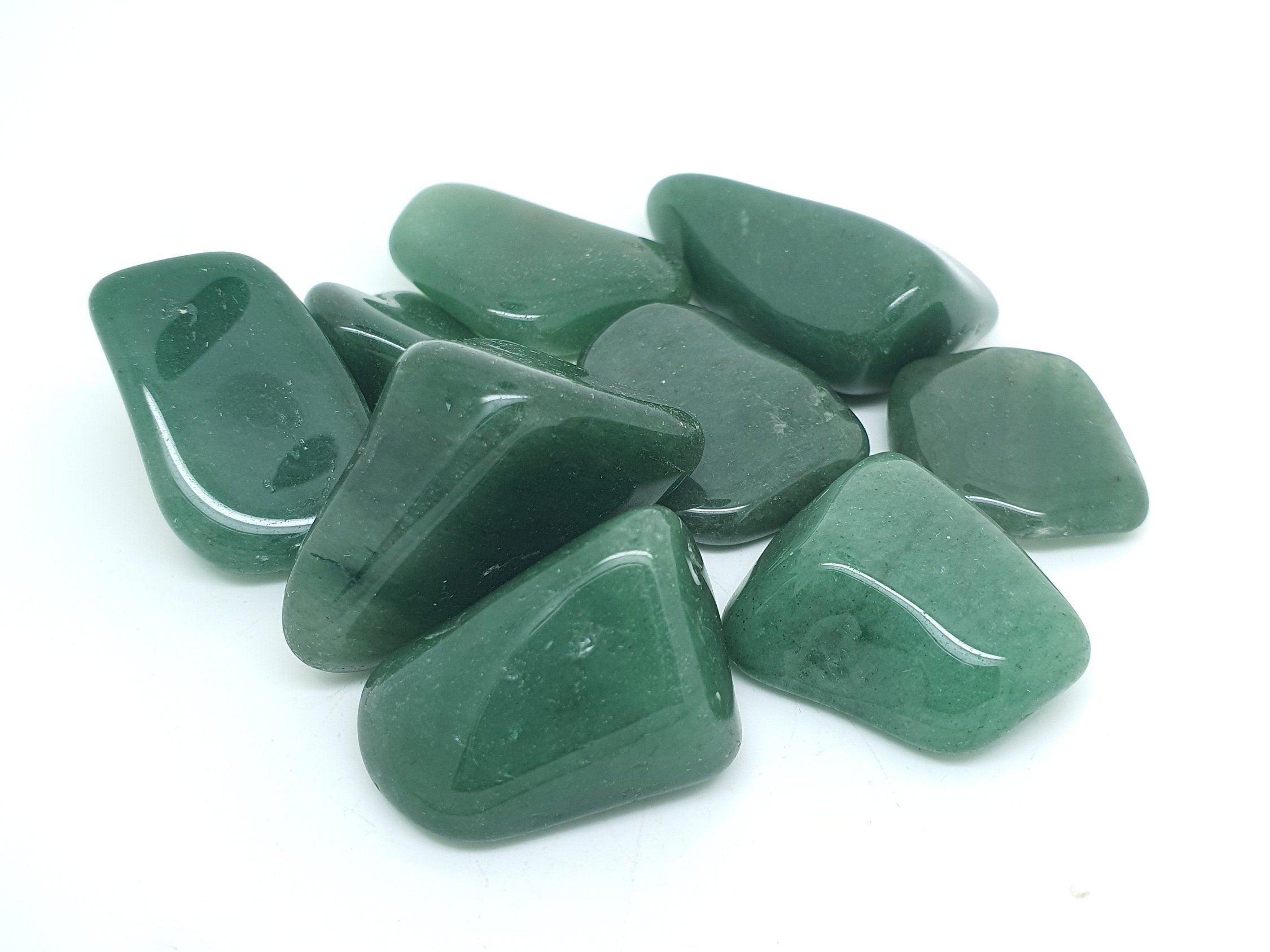 Green Quartz 15-30mm Crystals (100g pack)tumble stones - semi precious crystals - crystal healing,reiki, minerals polished healing crystals.