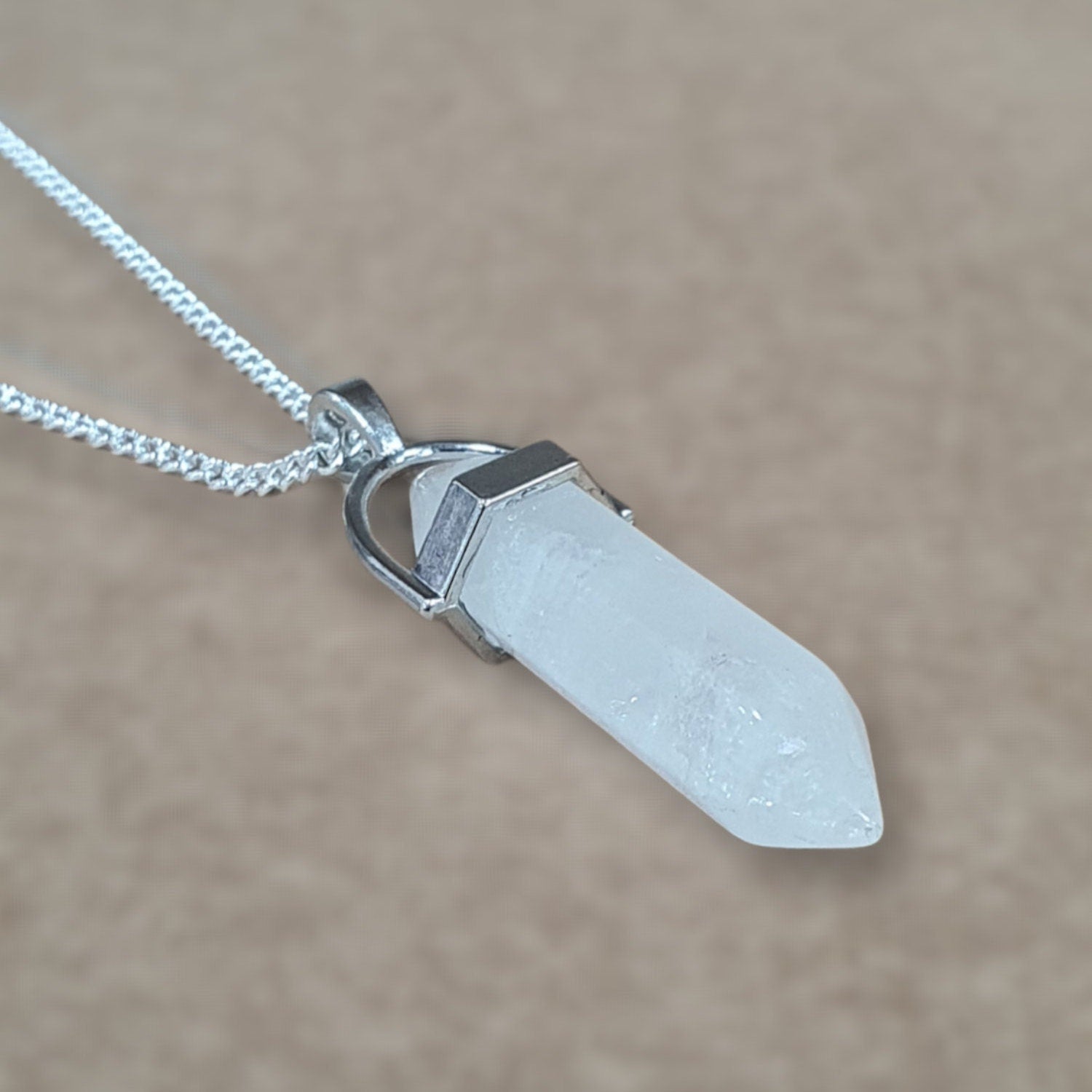 Quartz Crystal Pendant Necklace