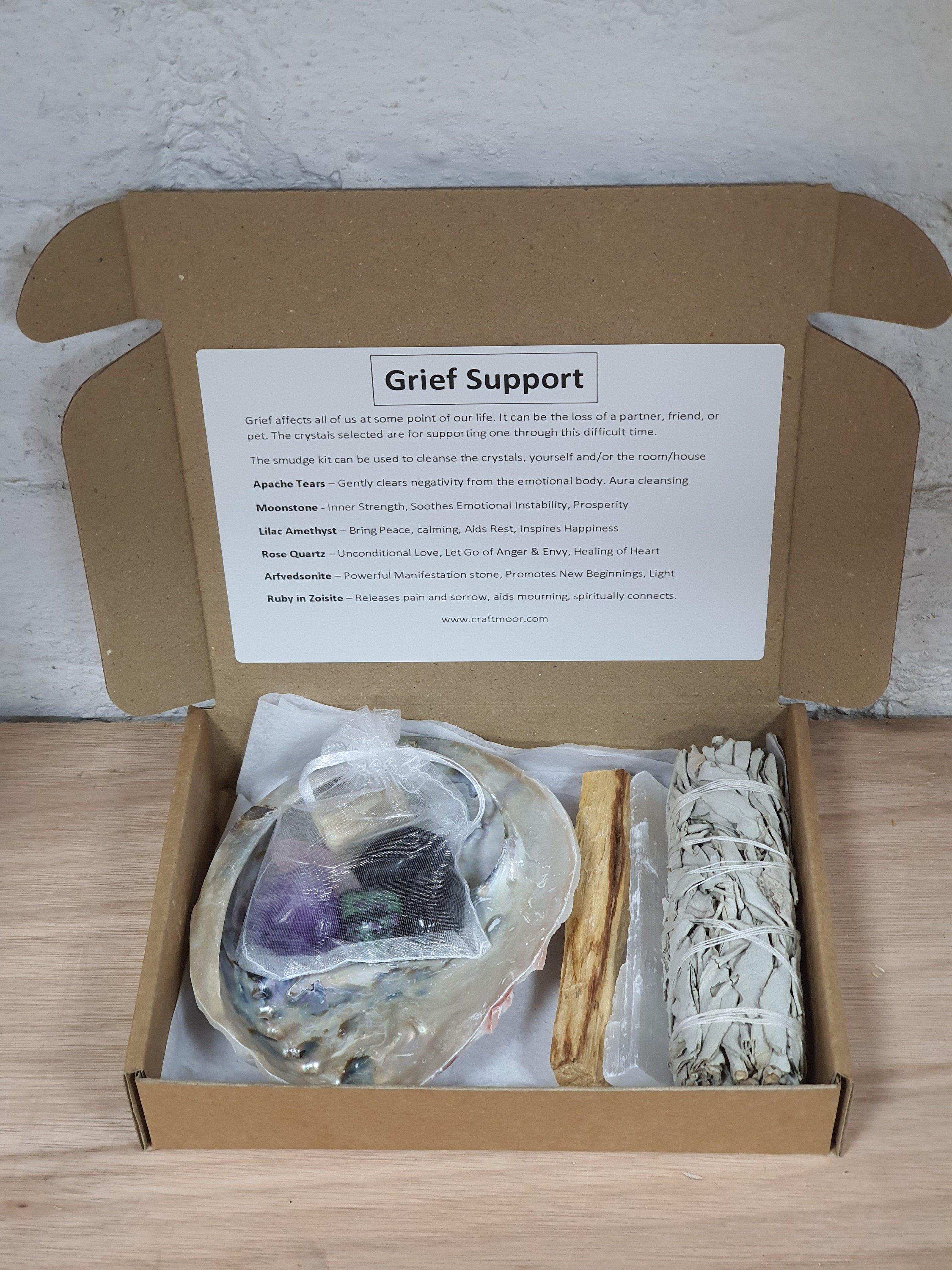 Crystals for Grief - Crystal and Smudge Kit