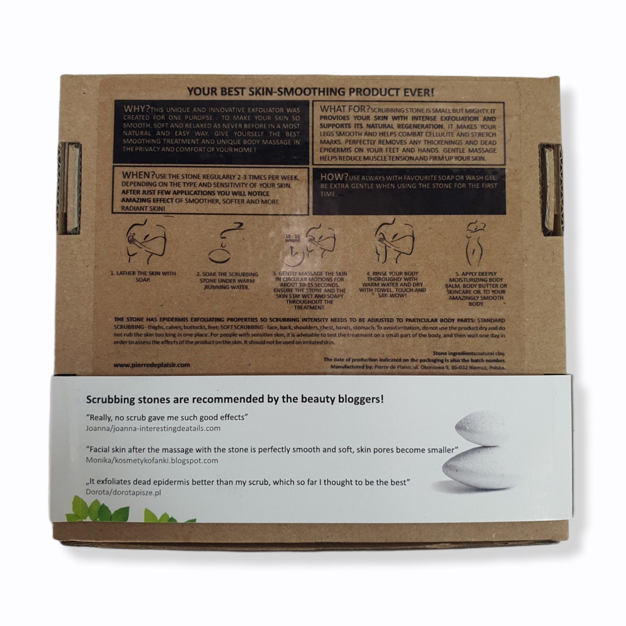 Natural Scrubbing Stone for the Body Grey - 90g